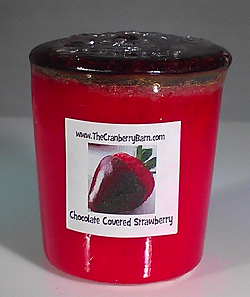 Chocolate Covered Strawberry Votives