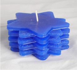 DIY Blue Star Candle 250