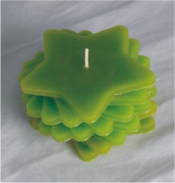 DIY Green Star Candle 250