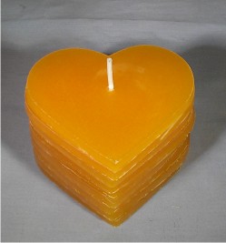 DIY Orange Heart Candle 250