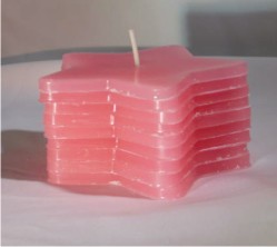 DIY Pink Star Candle 250
