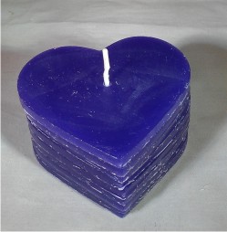 DIY Purple Heart Candle 250