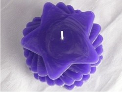 DIY Purple Star Candle 250