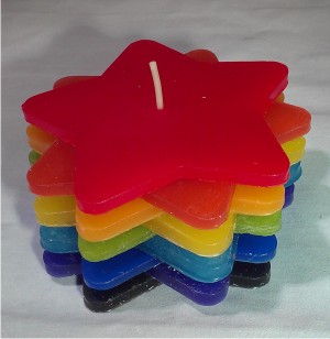 DIY Rainbow Candle 300