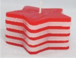 DIY Red Star Candle 250 bright